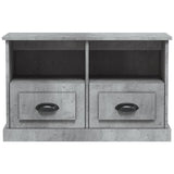 TV Cabinet Concrete Grey 80x35x50 cm Engineered Wood - 45-Degree Angle