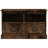 TV Cabinet Smoked Oak 80x35x50 cm Engineered Wood