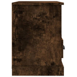 TV Cabinet Smoked Oak 80x35x50 cm Engineered Wood - Close-Up Angle