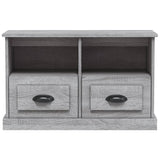 TV Cabinet Grey Sonoma 80x35x50 cm Engineered Wood - 45-Degree Angle
