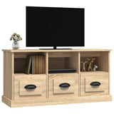 TV Cabinet Sonoma Oak 100x35x50 cm Engineered Wood - Top-Down View