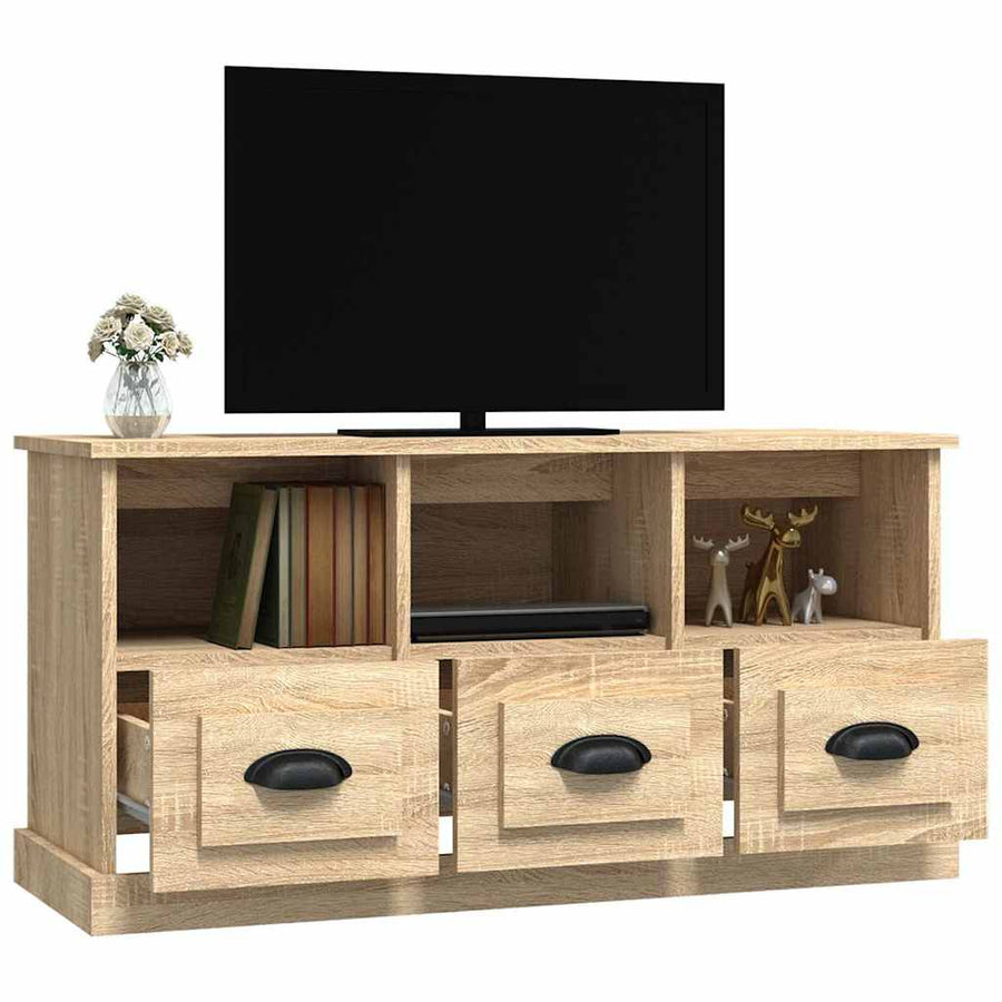 TV Cabinet Sonoma Oak 100x35x50 cm Engineered Wood