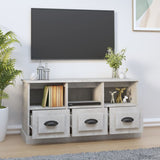 TV Cabinet Concrete Grey 100x35x50 cm Engineered Wood - Side View
