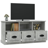TV Cabinet Concrete Grey 100x35x50 cm Engineered Wood - 45-Degree Angle