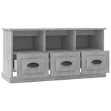 TV Cabinet Concrete Grey 100x35x50 cm Engineered Wood - Close-Up Angle