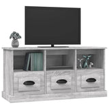 TV Cabinet Grey Sonoma 100x35x50 cm Engineered Wood - Top-Down View