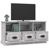TV Cabinet Grey Sonoma 100x35x50 cm Engineered Wood - 45-Degree Angle