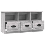 TV Cabinet Grey Sonoma 100x35x50 cm Engineered Wood - Close-Up Angle