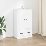 Highboard White 60x35.5x103.5 cm Engineered Wood