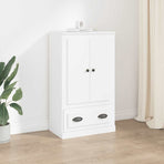 Highboard White 60x35.5x103.5 cm Engineered Wood