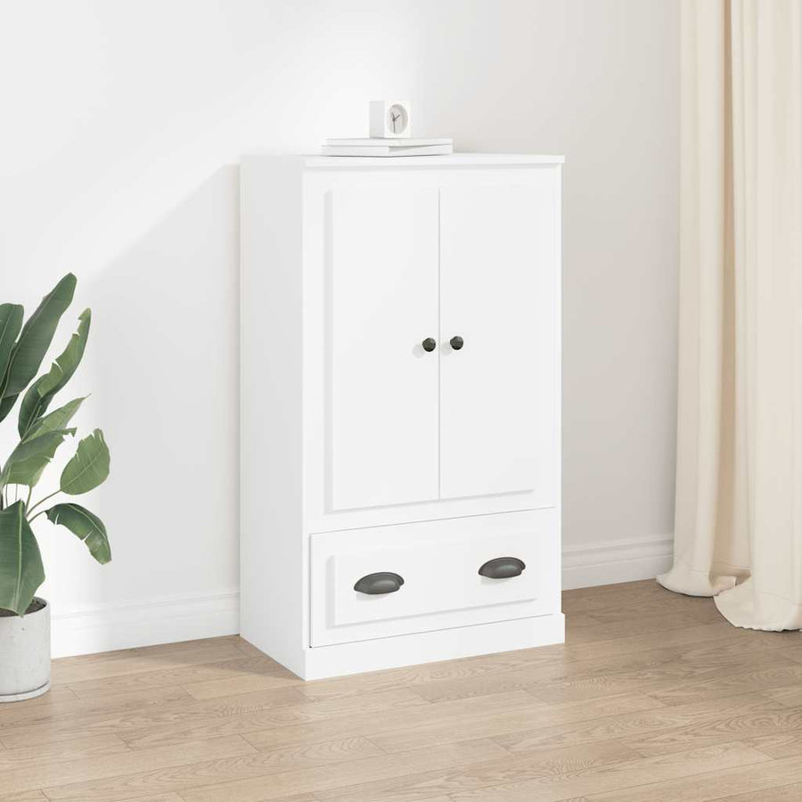 Highboard White 60x35.5x103.5 cm Engineered Wood