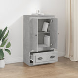 Highboard Concrete Grey 60x35.5x103.5 cm Engineered Wood