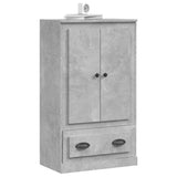 Highboard Concrete Grey 60x35.5x103.5 cm Engineered Wood