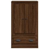 Highboard Brown Oak 60x35.5x103.5 cm Engineered Wood - Rear View