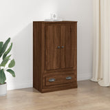Highboard Brown Oak 60x35.5x103.5 cm Engineered Wood
