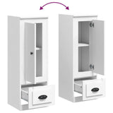 Highboard White 36x35.5x103.5 cm Engineered Wood - Low Angle