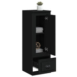 Highboard Black 36x35.5x103.5 cm Engineered Wood - Top-Down View