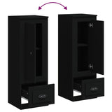 Highboard Black 36x35.5x103.5 cm Engineered Wood - Low Angle