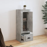 Highboard Concrete Grey 36x35.5x103.5 cm Engineered Wood - Side View