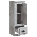 Highboard Concrete Grey 36x35.5x103.5 cm Engineered Wood - Close-Up Angle
