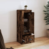 Highboard Smoked Oak 36x35.5x103.5 cm Engineered Wood - Side View