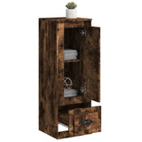 Highboard Smoked Oak 36x35.5x103.5 cm Engineered Wood - Top-Down View