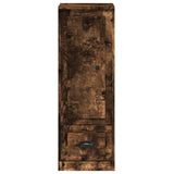 Highboard Smoked Oak 36x35.5x103.5 cm Engineered Wood - 45-Degree Angle
