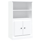 Highboard White 60x35.5x103.5 cm Engineered Wood - Front View