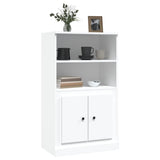 Highboard White 60x35.5x103.5 cm Engineered Wood - Top-Down View