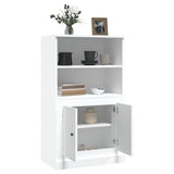 Highboard White 60x35.5x103.5 cm Engineered Wood - 45-Degree Angle