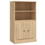 Highboard Sonoma Oak 60x35.5x103.5 cm Engineered Wood - Front View