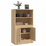Highboard Sonoma Oak 60x35.5x103.5 cm Engineered Wood - 45-Degree Angle