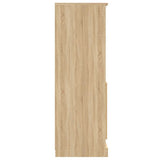 Highboard Sonoma Oak 60x35.5x103.5 cm Engineered Wood - Close-Up Angle