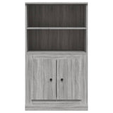 Highboard Grey Sonoma 60x35.5x103.5 cm Engineered Wood