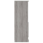 Highboard Grey Sonoma 60x35.5x103.5 cm Engineered Wood