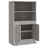 Highboard Grey Sonoma 60x35.5x103.5 cm Engineered Wood