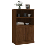 Highboard Brown Oak 60x35.5x103.5 cm Engineered Wood - Top-Down View