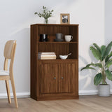 Highboard Brown Oak 60x35.5x103.5 cm Engineered Wood