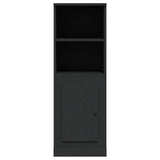 Highboard Black 36x35.5x103.5 cm Engineered Wood - Rear View