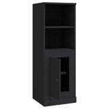 Highboard Black 36x35.5x103.5 cm Engineered Wood - Low Angle