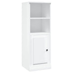 Highboard High Gloss White 36x35.5x103.5 cm Engineered Wood