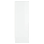Highboard High Gloss White 36x35.5x103.5 cm Engineered Wood