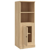Highboard Sonoma Oak 36x35.5x103.5 cm Engineered Wood - Low Angle