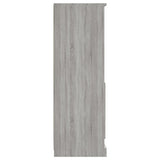 Highboard Grey Sonoma 36x35.5x103.5 cm Engineered Wood - Close-Up Angle