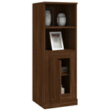 Highboard Brown Oak 36x35.5x103.5 cm Engineered Wood - 45-Degree Angle