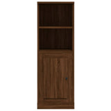 Highboard Brown Oak 36x35.5x103.5 cm Engineered Wood - Rear View