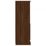 Highboard Brown Oak 36x35.5x103.5 cm Engineered Wood - Close-Up Angle