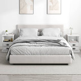 Bedside Cabinets 2 pcs White 43x36x60 cm - Side View