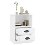 Bedside Cabinets 2 pcs White 43x36x60 cm - 45-Degree Angle