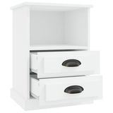 Bedside Cabinets 2 pcs White 43x36x60 cm - Low Angle